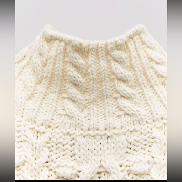 Zara structured knit limited edition chunky textured 3D raised knit - Picture 7 of 11